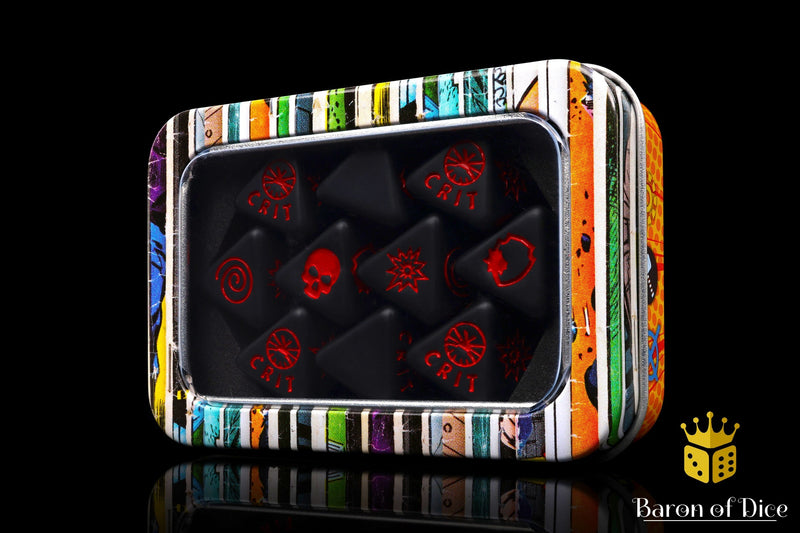 Load image into Gallery viewer, Black Night Dice - D8 Set
