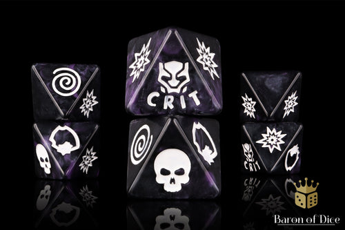 Panther Purple D8 Dice Set