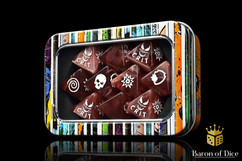 Load image into Gallery viewer, Bloody Symbiote Dice - D8 Set
