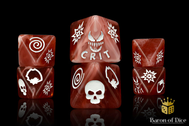 Load image into Gallery viewer, Bloody Symbiote Dice - D8 Set
