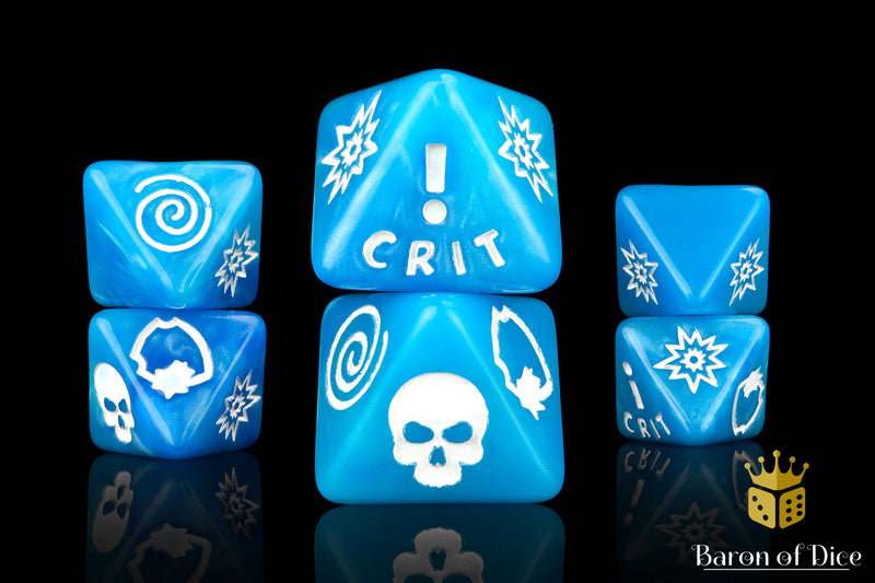 Load image into Gallery viewer, Generic Blue D8 Dice Set
