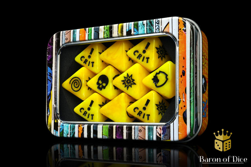 Load image into Gallery viewer, Generic Yellow D8 Dice Set
