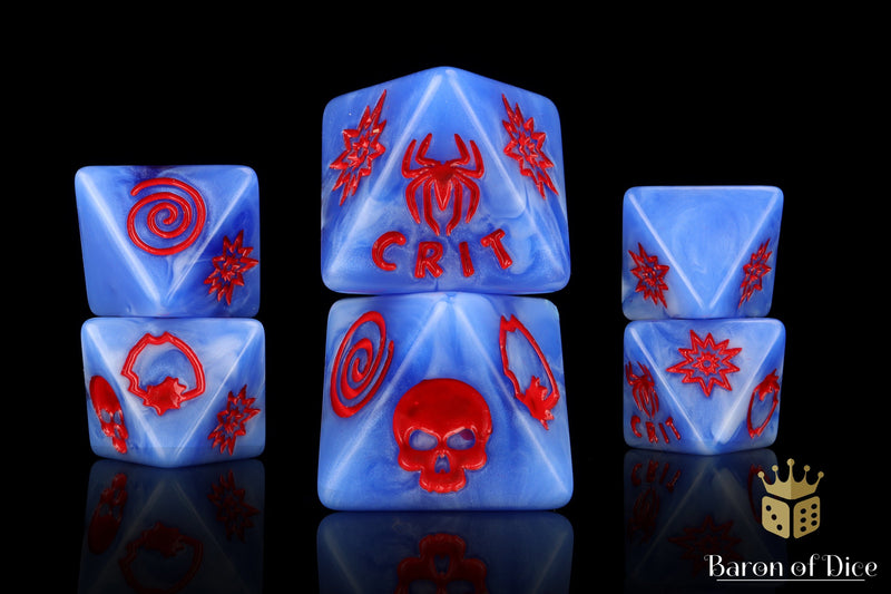 Load image into Gallery viewer, Heroic Spider D8 Dice Set
