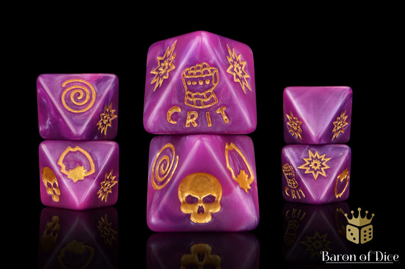 Load image into Gallery viewer, Power Fist D8 Dice Set
