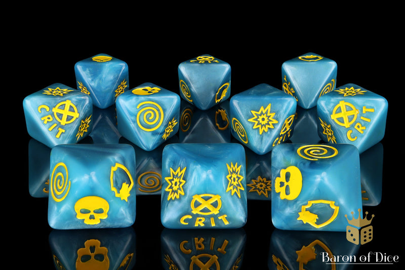 Load image into Gallery viewer, Heroic Mutants D8 Dice Set
