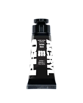 Pro Acryl Expert Acrylic Paints - Carbon Black 002 