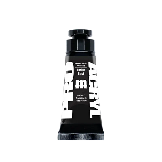 Pro Acryl Expert Acrylic Paints - Carbon Black 002 