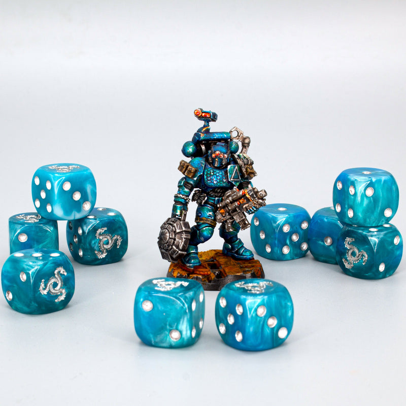 Load image into Gallery viewer, Hydra Dice - Serpent Blue
