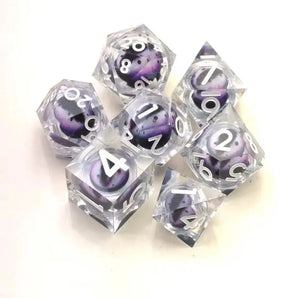 Sharp Edge Moving Eye RPG Dice Set - Medusa's Gaze 