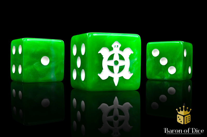 Load image into Gallery viewer, Aztec Turtle Dice - Mythic Earth Official
