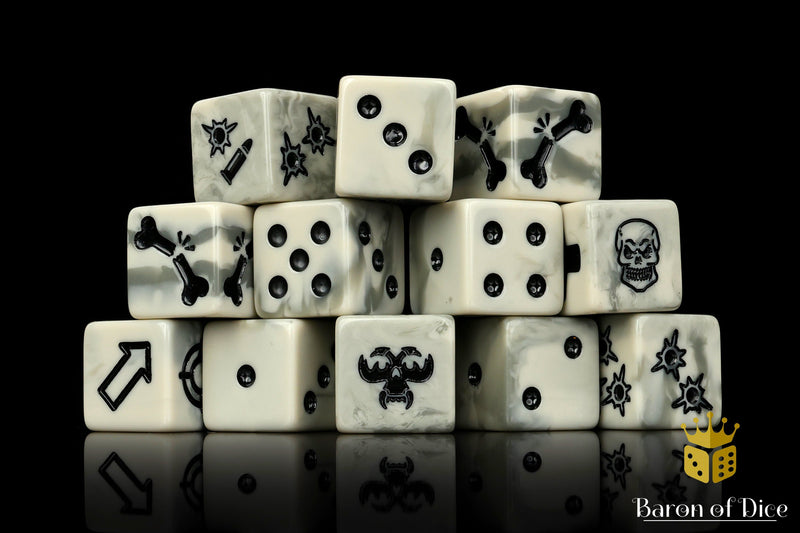 Load image into Gallery viewer, Ash Wasteland Dice - Skirmish Set
