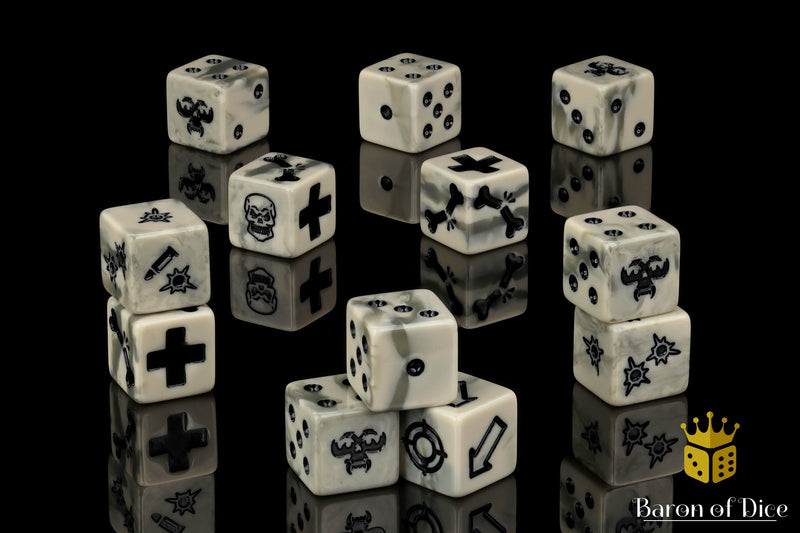 Load image into Gallery viewer, Ash Wasteland Dice - Skirmish Set
