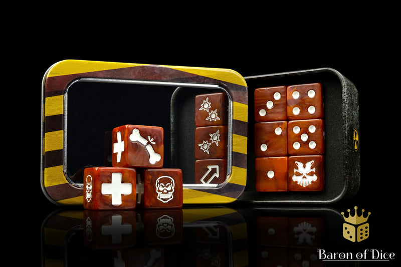 Load image into Gallery viewer, Oxidized Rust Dice - Skirmish Set
