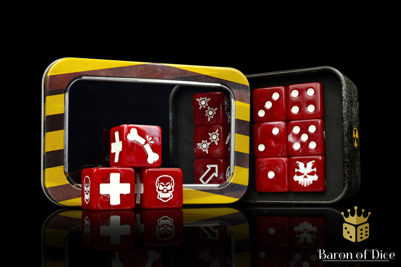 Load image into Gallery viewer, Red Butcher Dice - Skirmish Set
