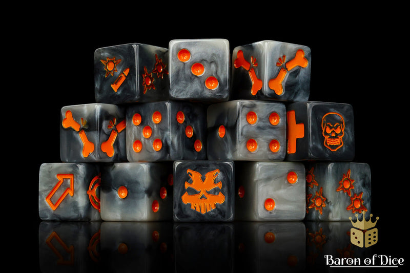 Load image into Gallery viewer, Iron Slag Dice - Skirmish Set
