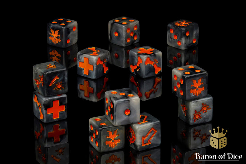 Load image into Gallery viewer, Iron Slag Dice - Skirmish Set
