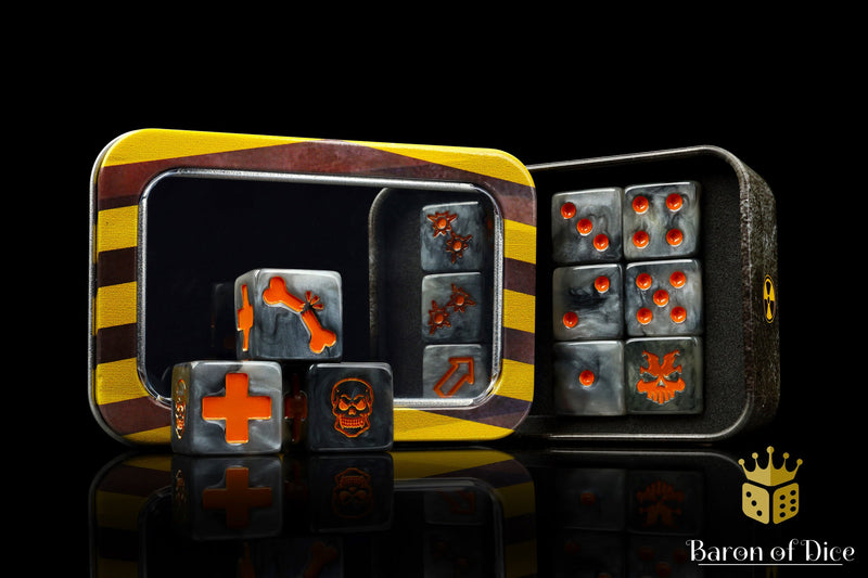 Load image into Gallery viewer, Iron Slag Dice - Skirmish Set
