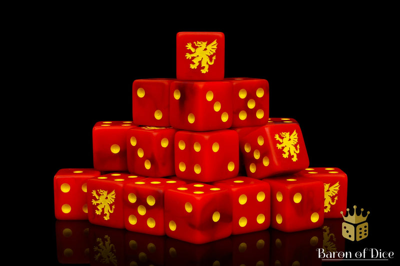 Load image into Gallery viewer, Heraldry Dice - Red
