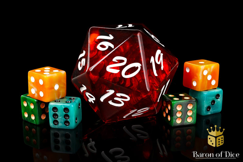 Load image into Gallery viewer, Big Ass D20 - Red Fire
