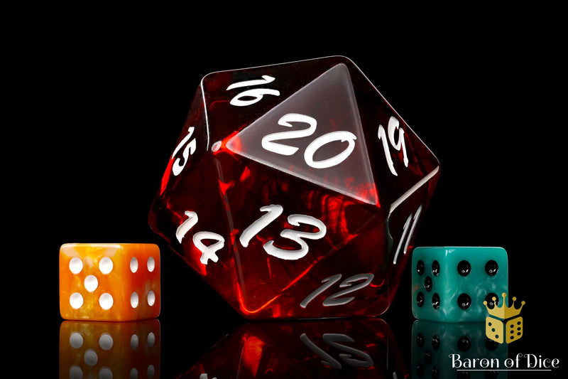 Load image into Gallery viewer, Big Ass D20 - Red Fire
