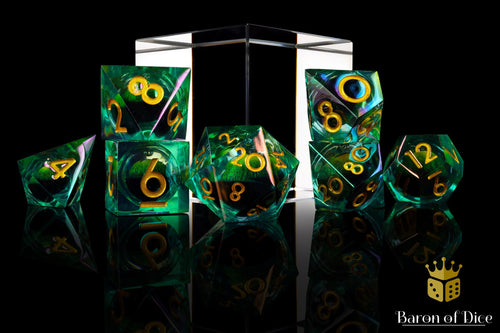 Dragon's Eye Liquid Core RPG Dice Set - 7 Pieces