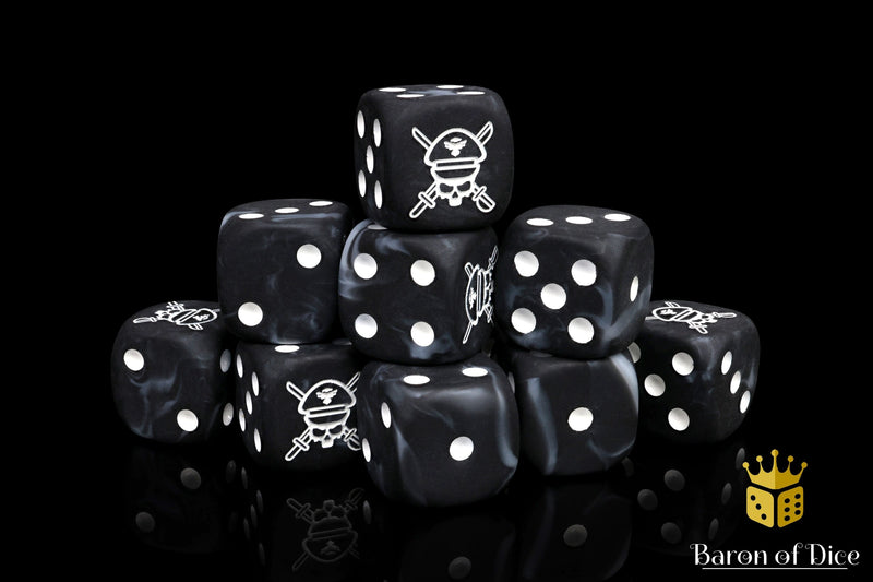 Load image into Gallery viewer, Military Sergeant Dice - Black
