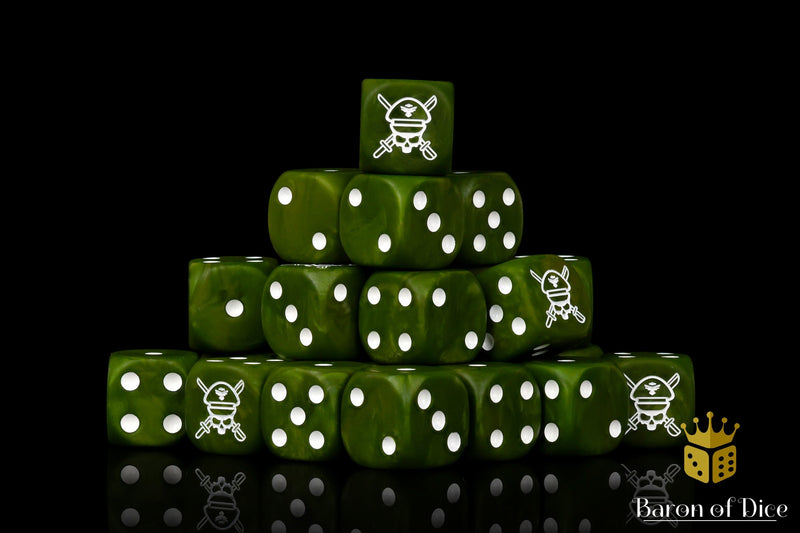 Load image into Gallery viewer, Military Sergeant Dice - Camoflauge
