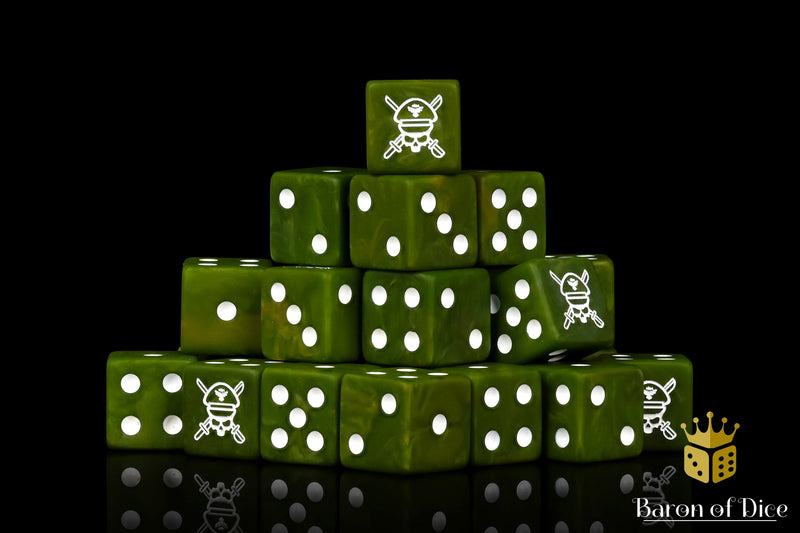 Load image into Gallery viewer, Military Sergeant Dice - Camoflauge
