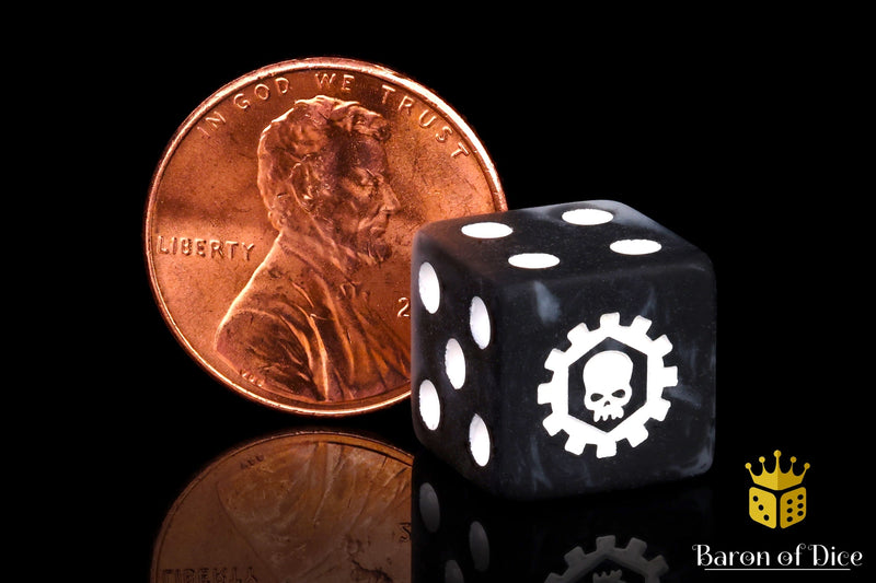 Load image into Gallery viewer, Iron Cog Dice
