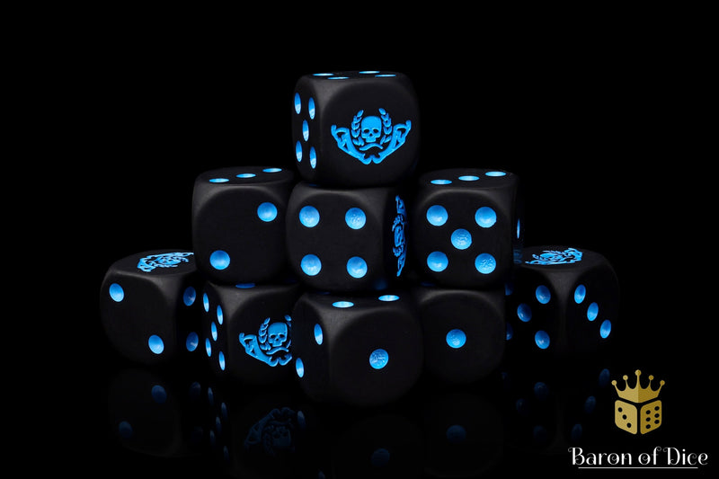 Load image into Gallery viewer, Mercenary Knights Dice - Black
