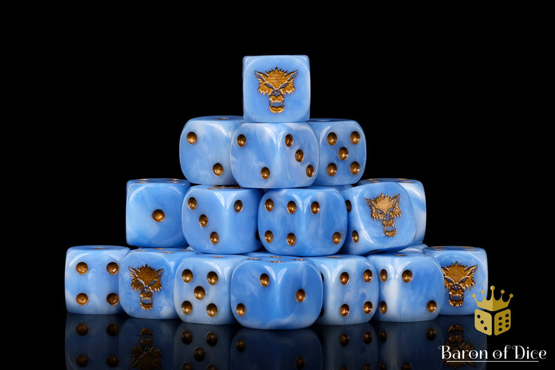 Load image into Gallery viewer, Ice Wolf 16mm Dice
