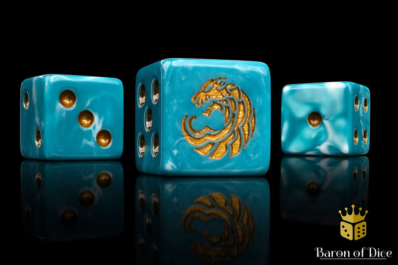 Load image into Gallery viewer, Tribal Wolf Dice
