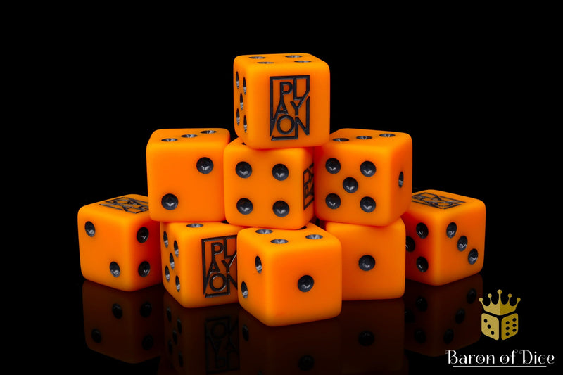 Load image into Gallery viewer, Play On Tabletop Official Dice - Orange
