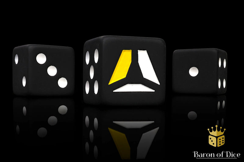 Load image into Gallery viewer, AlphaCast Official Dice - Black
