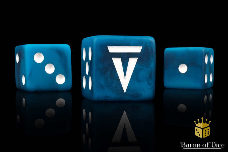 Load image into Gallery viewer, Vanguard Tactics Official Dice - Blue
