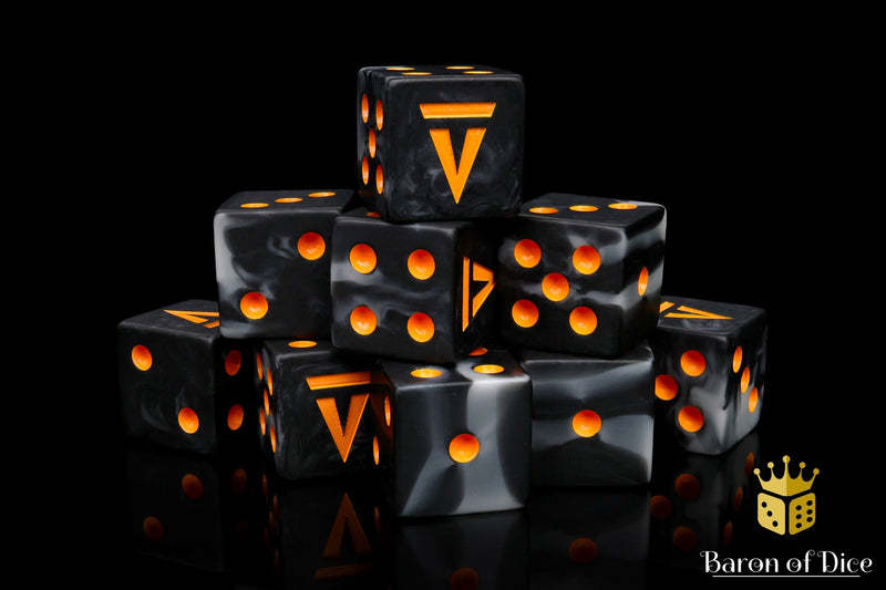 Load image into Gallery viewer, Vanguard Tactics Official Dice - Black
