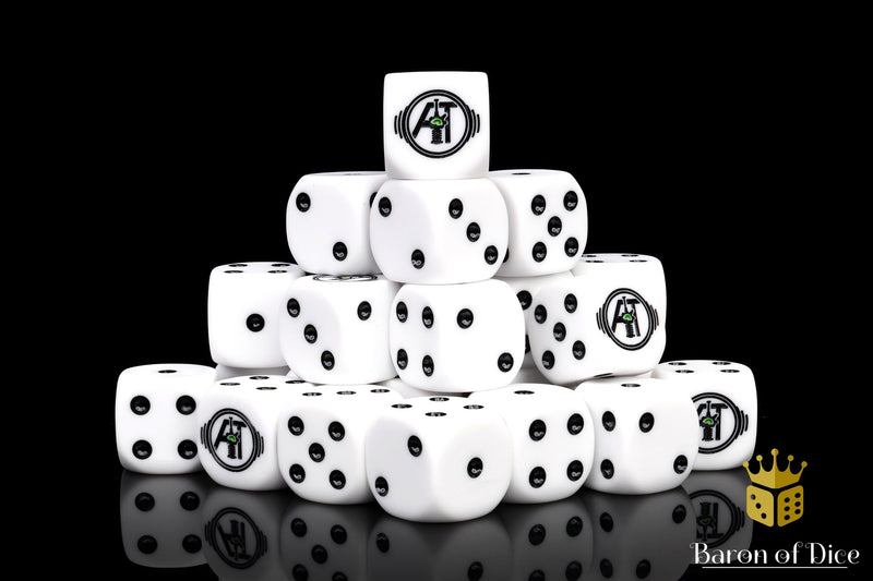 Load image into Gallery viewer, Auspex Tactics Official Dice - White
