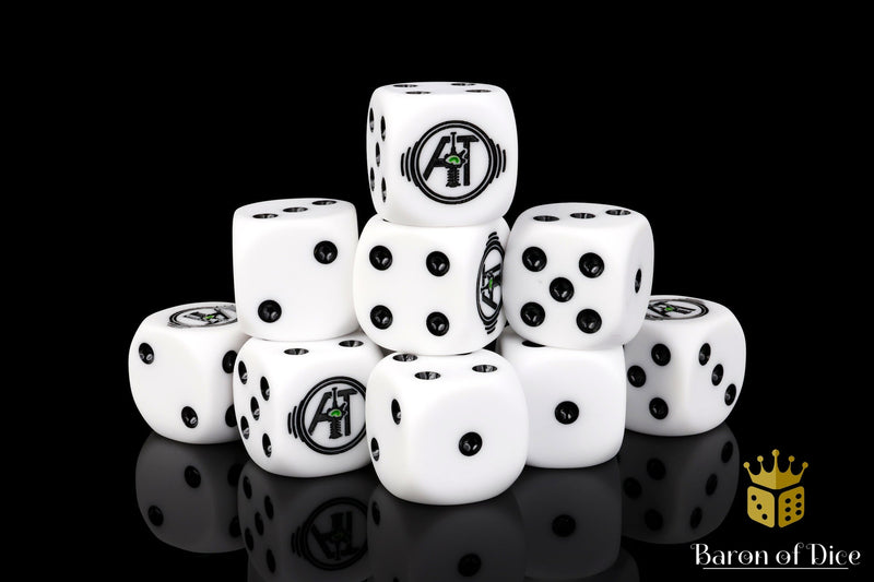 Load image into Gallery viewer, Auspex Tactics Official Dice - White
