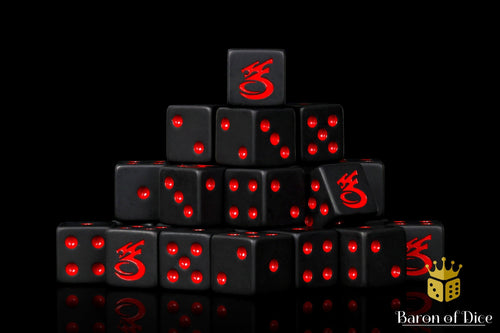 Space Corsairs Dice - Matte Black 