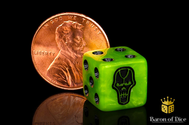 Load image into Gallery viewer, Day of the Dead Dice - Skull
