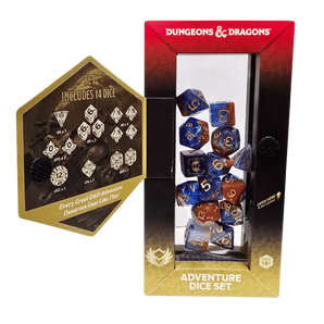 Dungeons & Dragons Adventure Dice - Paladin, Orange/Blue 