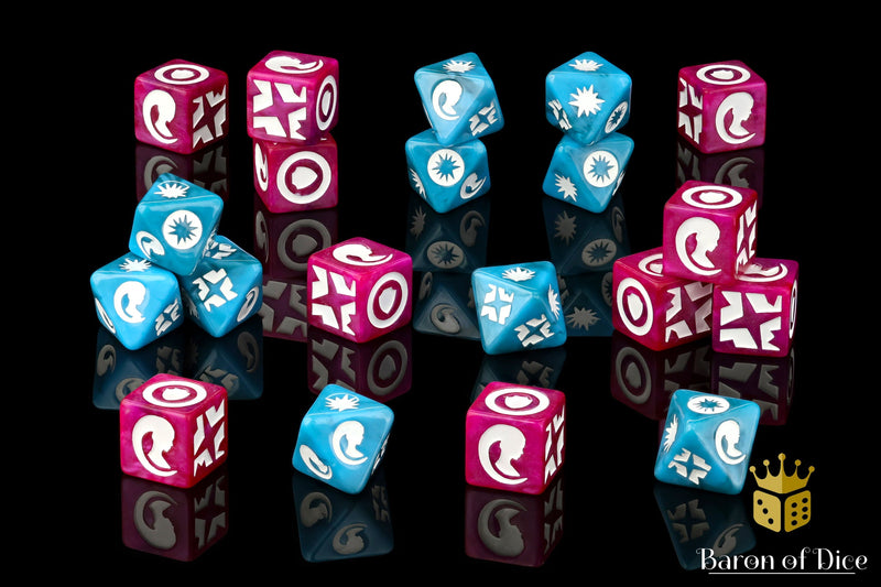 Load image into Gallery viewer, Alien Head Galactic Skirmish Dice - Set of 20
