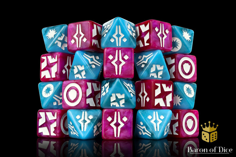 Load image into Gallery viewer, Alien Icon Galactic Skirmish Dice - Set of 20
