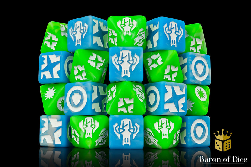 Load image into Gallery viewer, Droid General (Light) Galactic Skirmish Dice - Set of 20
