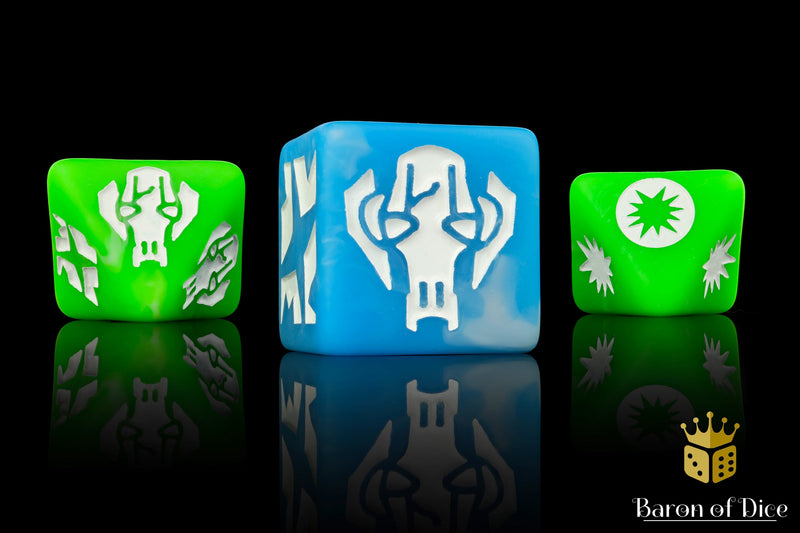 Load image into Gallery viewer, Droid General (Light) Galactic Skirmish Dice - Set of 20
