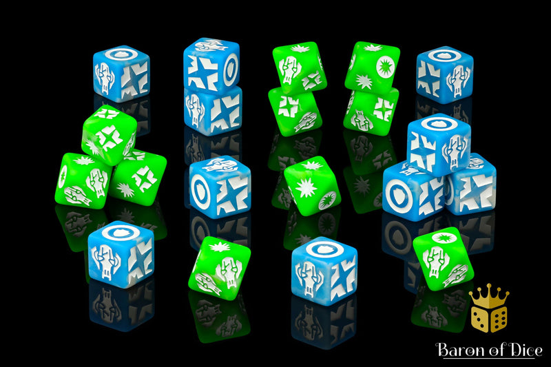 Load image into Gallery viewer, Droid General (Light) Galactic Skirmish Dice - Set of 20
