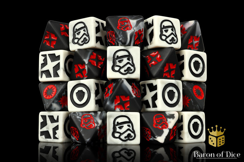 Load image into Gallery viewer, Trooper Galactic Skirmish Dice - Set of 20
