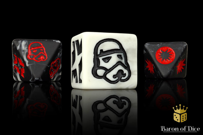 Load image into Gallery viewer, Trooper Galactic Skirmish Dice - Set of 20
