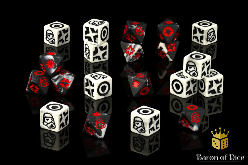 Load image into Gallery viewer, Trooper Galactic Skirmish Dice - Set of 20
