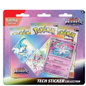 Pokemon Prismatic Evolutions Tech Sticker Collection 